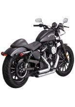 Pełny układ wydechowy Vance & Hines Shortshots Staggered do wybranych modeli Harleya Davidsona Chromowany