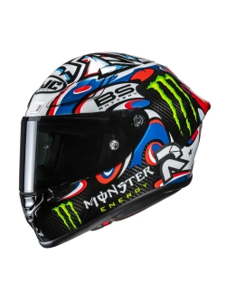 Kask integralny HJC RPHA 1 V2 Carbon Quartarara Le Mans 3 Replica czarno-niebieski