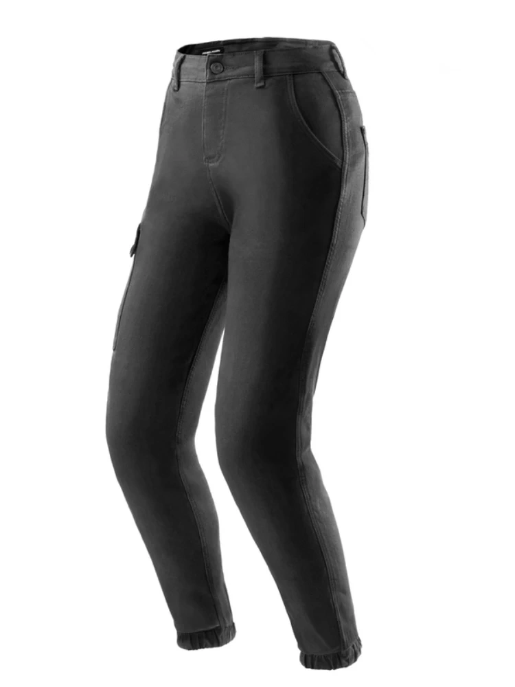 Jeansy motocyklowe damskie Rebelhorn Faster czarne