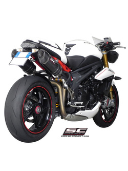 Tłumiki owalne Slip-on SC-Project do Triumph SPEED TRIPLE 1050 [11-15]