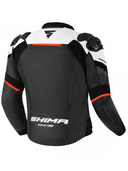 Kurtka motocyklowa skórzana Shima Bandit 2.0 czarno-czerwona