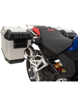Zestaw: kufry boczne + stelaże Hepco&Becker Xplorer Cutout BMW F 800 GS (24-) srebrne