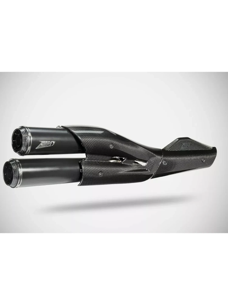 Pełny układ wydechowy Zard System 2:2 Slip-On Top Gun E5 Harley Davidson Sportster S 1250 (21-25) czarny matowy