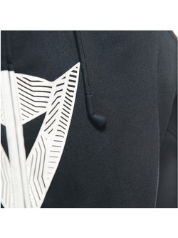 Bluza motocyklowa z kapturem Dainese Daemon-X Safety zapinana na zamek, czarno-biała