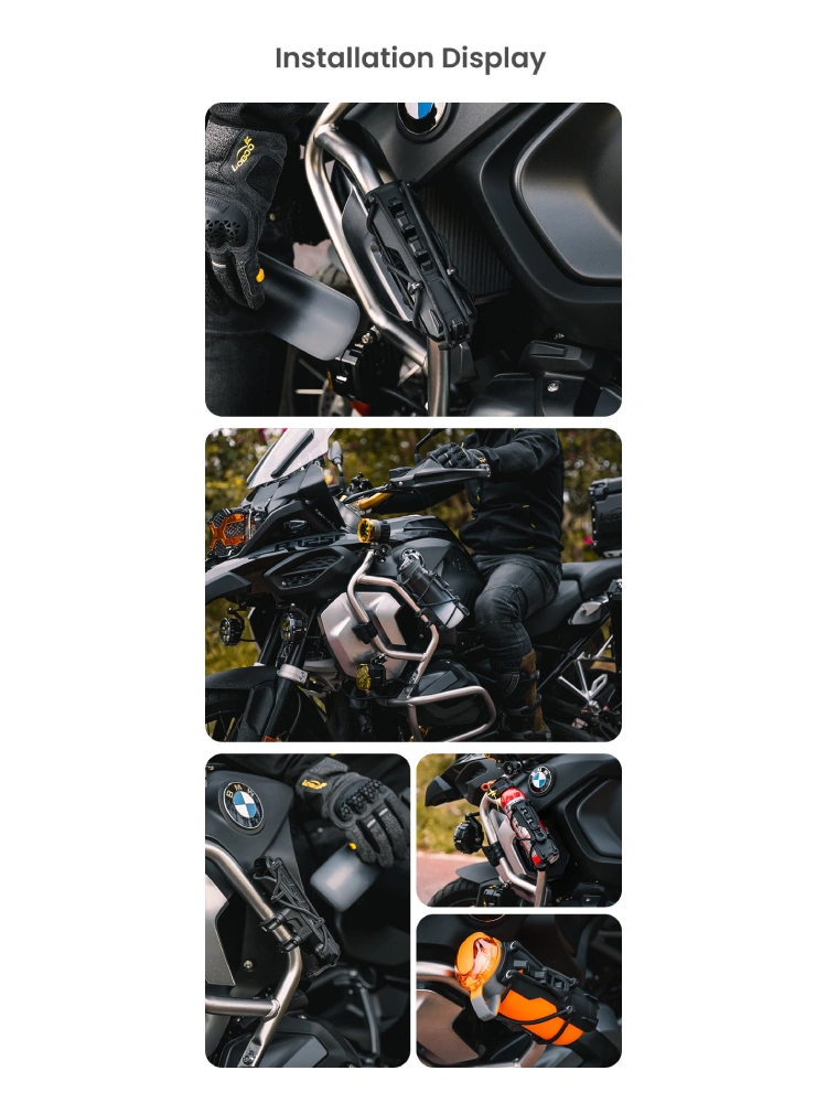Uchwyt motocyklowy na bidon LOBOO czarny