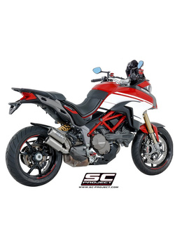 Dwa Tłumiki CR-T Slip-on SC-Project do Ducati MULTISTRADA 1200 [15-17]