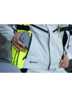 Kurtka motocyklowa tekstylna damska Klim Altitude szaro-fluo żółta