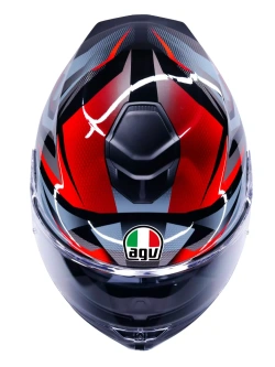 Kask integralny AGV K5 E2206 Munor czarno-czerwony, połysk