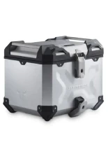 Zestaw: kufer centralny TRAX ADV + stelaż Street-rack SW-Motech BMW F 450 GS (25-) srebrny [poj.: 38l]