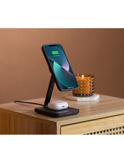 Podwójna bezprzewodowa ładowarka do telefonu MAG Dual Desktop Quad Lock na biurko