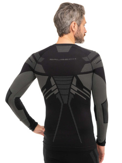 Bluza termoaktywna Brubeck Dry czarno-szara