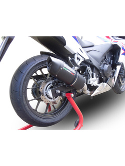 Tłumik G.P.R Furore Nero [Racing Slip-On, Black Aluminium] - Honda CBR 500 R [12-18]