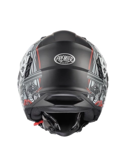 Kask szczękowy Premier Subverter DB 9 BM czarno-biało-czerwony