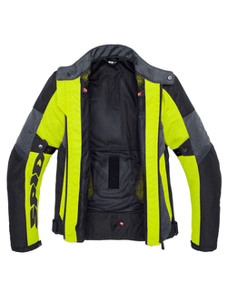 Kurtka motocyklowa tekstylna Spidi Tek Net czarno-szaro-żółta