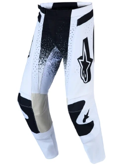 Spodnie cross Alpinestars MX Techstar Swan biało-czarne