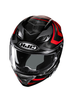 Kask integralny HJC F71 Carbon Nevio czarno-czerwony