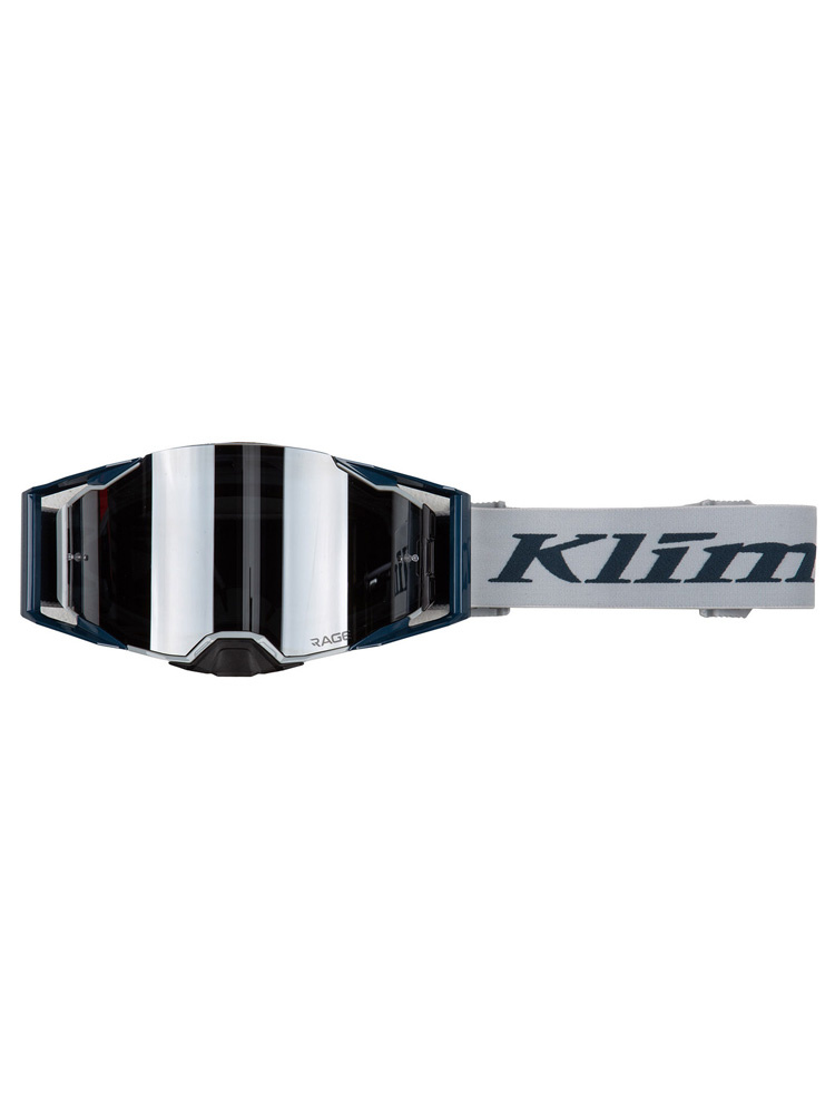 Gogle motocyklowe Klim Rage Off-Road szare ze srebrną lustrzaną szybką