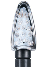 Kierunkowskazy Oxford Arrow Black [krótkie mocowanie; para] (żarówki w zestawie 12V, 21W)