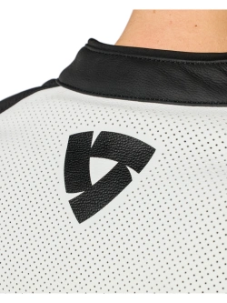 Kurtka motocyklowa skórzana REV’IT! Argon 3 czarno-biała