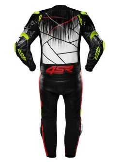 Kombinezon motocyklowy jednoczęściowy 4SR Racing Ultra Light Matrix AR biało-czarno-czerwony