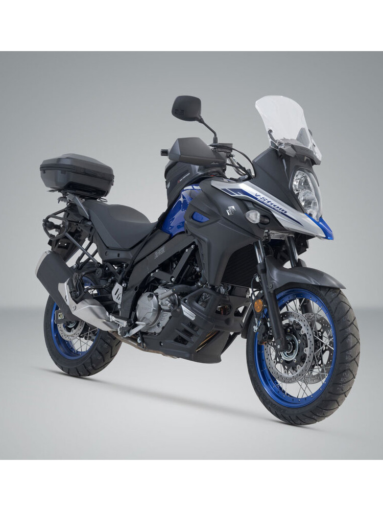 Zestaw: kufer centralny plastikowy Urban ABS + stelaż Street-Rack SW-MOTECH Suzuki DL 650 V-Strom / XT (16-) (pojemność 16-29 L)