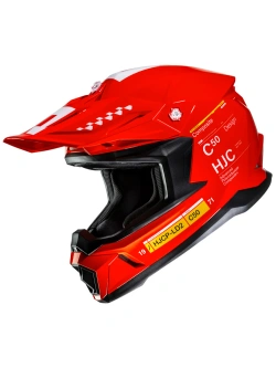 Kask enduro HJC C50 Tagg czerwono-biały
