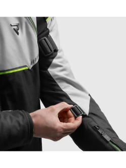 Kurtka motocyklowa tekstylna Rebelhorn Swift czarno-szara-fluo