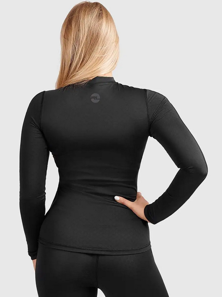 Koszulka termoaktywna damska z długim rękawem Redline Venus Zero Wind x Outlast czarne
