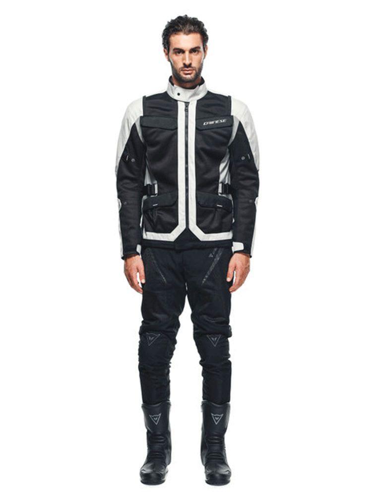 Kurtka motocyklowa tekstylna Dainese Desert Tex szaro-czarna