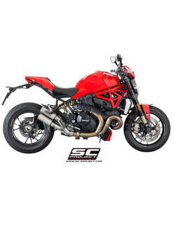 Dwa Tłumiki CR-T Slip-on SC-Project do Ducati MONSTER 1200 R [16-17]