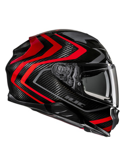 Kask integralny HJC F71 Carbon Nevio czarno-czerwony