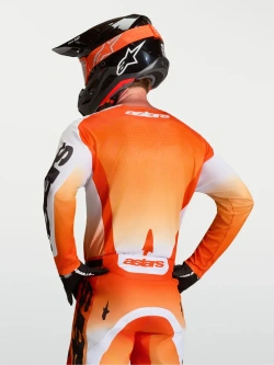 Bluza cross Alpinestars MX Racer Amber biało-czarno-czerwona