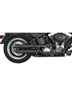 Tłumik motocyklowy Vance & Hines 3" Twin Slash do wybranych modeli Harleya Davidsona Czarny Mat
