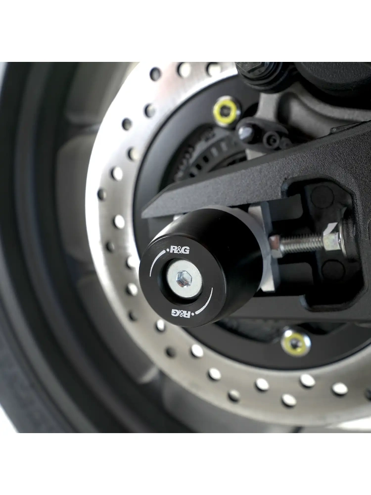 Slidery wahacza R&G Racing Honda CB 1000 Hornet/ SP (25-)/ CB 1000 GT (26-) z rolkami APEX Cotton Reels czarne