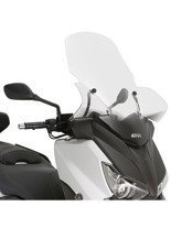 Szyba do skutera GIVI MBK (wybrane modele)/ Yamaha X-Max 125/ 250 (14-17)/ 400 (13 -16) przeroczysta [bez mocowania]