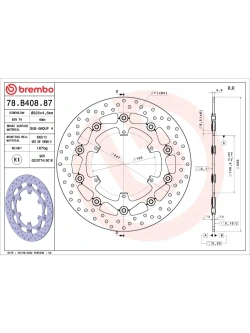 Tarcza Hamulcowa Brembo Serie Oro Floating Prime Line KTM Adventure 1050 (15-18)/ 1190 (15-)/ Super Adventure 1290 (15-)/ S/ T (17-) [śr. 320 mm]