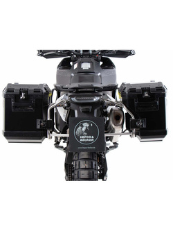 Zestaw: kufry boczne + stelaże Hepco&Becker Xplorer Cutout do Husqvarny Norden 901/Expedition (22-) czarne