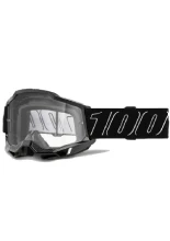 Gogle motocyklowe 100% Accuri 2 Blackline z przezroczystą szybką, czarne