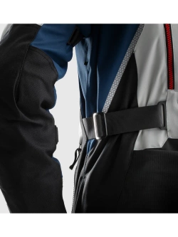 Kurtka motocyklowa tekstylna Rebelhorn Hardy 3.0 czarno-szaro-niebieska