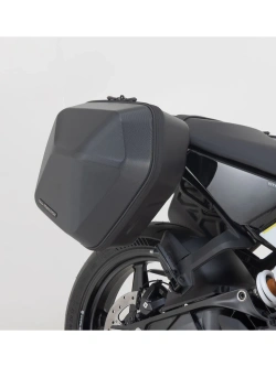Zestaw: kufry boczne plastikowe Urban ABS + stelaże SLC SW-Motech Husqvarna Svartpilen (23-)/ Vitpilen 401 (23-25) [poj.: 2 x 16,5l]
