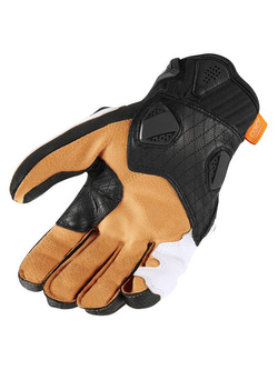 Rękawice motocyklowe Icon Hypersport Short czarno-białe