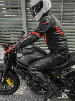 Spodnie motocyklowe skórzane Shima Chase czarne