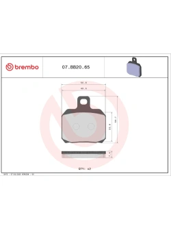 Klocki hamulcowe Brembo Genuine MV Agusta Brutale 1000 RR (20-)/ Rush 1000 (21-) [kpl. na 1 tarczę]