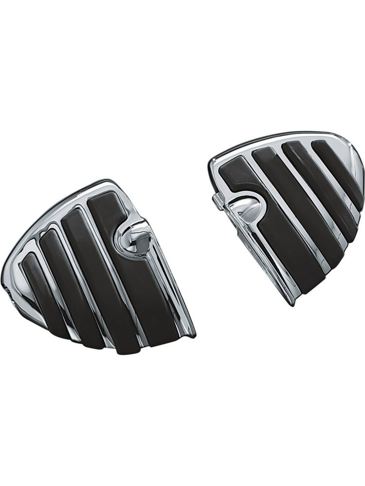 Podesty ISO®-Wing chrom + adaptery 8802 Kuryakyn do Honda, Suzuki, Triumph, Yamaha (wybrane modele)