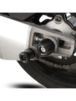 Slidery wahacza R&G Racing Aprilia Tuono V4 1100/ Factory (25-) z rolkami APEX Cotton Reels czarne