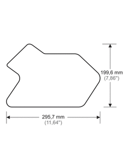 Tankpady boczne Onedesign do BMW R 1200 GS Adventure (14-18)/ 1250 GS Adventure (19-24) czarne