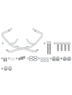 Gmole silnika Kappa Honda X-ADV 750 (17-) czarne