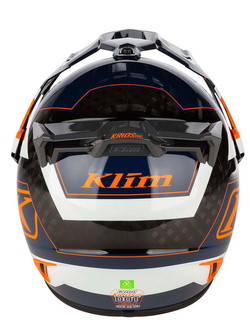 Kask integralny Klim Krios PRO Karbon pomarańczowo-niebieski