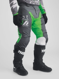 Spodnie cross Thor Launchmode Futura szaro-zielone