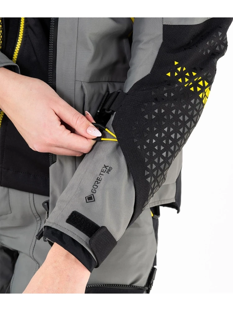Kurtka motocyklowa damska tekstylna Touratech Companero Rambler Pro szaro-czarno-żółta
